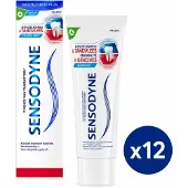 Sensodyne Gevoelige Tanden & Gencives Tandpasta Caring Mint – 12 × 75 ml