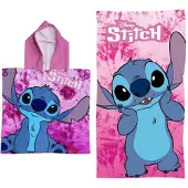 Lilo & Stitch strandset; poncho en strandlaken
