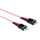 ACT 7 meter LSZH Multimode 50/125 OM4 glasvezel patchkabel duplex met SC connectoren