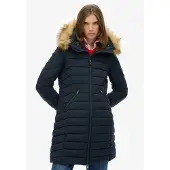 Superdry Wintermantel 'Fuji' marine / lichtbruin