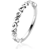 Zinzi zilveren aanschuifring met zeven sierlijke Infinity schakels 2,6mm breed ZIR2500