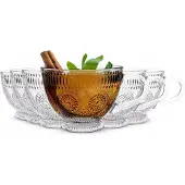 Altom Design Daisy Glazen Mokken 430ml - Set van 6