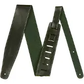 Fender Broken-In Leather Lederen Gitaarband Groen 0990641062