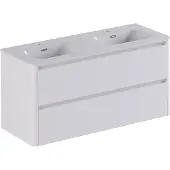 Thebalux Exclusief Sunny greeploze badmeubelset 120cm met afgeronde zijdes wit