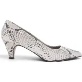 Noë Shoes Nirim Pump White-Black Snake