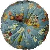 Beddinghouse x Van Gogh Museum Boule de Fleurs Cushion - Green diameter 40 cm