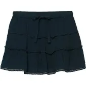 Superdry Cheesecloth Gelaagde Minirok Blauw Grootte: 42