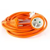 Emos Gartenverlängerungskabel ohne Erdung 15 m orange (P01315)