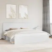 vidaXL Bedframe met hoofdeinde Zwart 75 x 190 cm Massief grenenhout