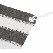 vidaXL Tenttapijt 400x600 cm HDPE antracietkleurig en wit