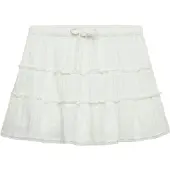Superdry Cheesecloth Gelaagde Minirok White Grootte: 38