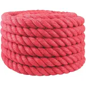 vidaXL Jute Touw 40 mm Rood 100% Tossa jute