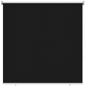 vidaXL Buitenrolgordijn, 90% UV-blokkering, zwart, 140 x 140 cm, HDPE
