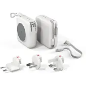 EPICO Travel UltraPack 3-in-1 Draagbare Draadloze Magnetische Powerbank 10.000mAh en Wandlader Wit - 9915101100223