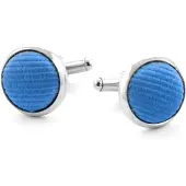 Suitable Zijde Manchetknoop Midden Blauw F05 -