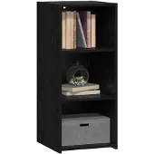 vidaXL Dressoir, zwart eikenfineer, 40 x 41 x 93 cm, houtvezel