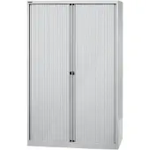 Bisley Roldeurkast Staal 4 Planken Afsluitbaar 1.200 x 430 x 1.980 mm Grijs