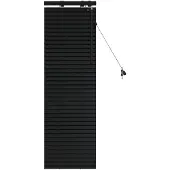 vidaXL Venetiaanse jaloezie Zwart 50 x 130 cm 35 mm