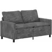 vidaXL Bank Lichtgrijs 156 x 81 x 87,5 cm Polyester