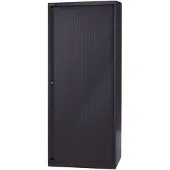 Bisley Roldeurkast Staal 4 Planken Afsluitbaar 800 x 430 x 1.980 mm Zwart