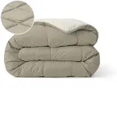 Zelesta Pure Duo Katoen Dekbed - Warmgrijs & Roomwit 240x200cm