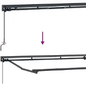 vidaXL Handmatig uitschuifbare luifel Zand 5 × 3,5 m