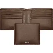 HUGO BOSS Leren Kaarthoes Classic Smooth Card Case Brown Bruine