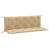 vidaXL Tuinbankkussens 2 st 150x50x7 cm stof gemêleerd beige
