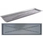 Altom Design - Onderzetter voor Afdruiprek - 75x25 cm - Zilver