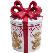 Clayre & Eef Voorraadpot Wit Keramiek Cadeautje