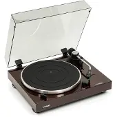 Thorens TD 204 - Platenspeler - Snaaraandrijving met stille motor - Walnoot