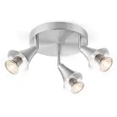 Home Sweet Home LED opbouwspot Vaya 3L rond - mat staal