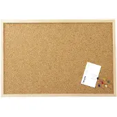 MAUL Prikborden 80 x 120 cm - bruin - kurk - houten frame - 1 stuk - 1.3 x 120 x 80 cm