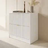 Meubella - Tavares - Schoenenkast - Wit - 80x40x75 cm