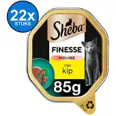 Sheba 22x Finesse - Mousse Kip - Kattenvoer Natvoer - 85g