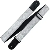 Richter Retro White/Grey Jacquard Gitaarband - 1956