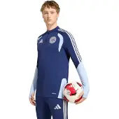 Adidas Ajax Trainingstrui 1/4-Zip 2026-2027 Donkerblauw Lichtblauw