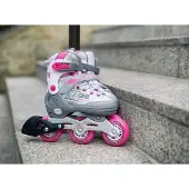 Powerslide Inlineskates One Joker Meisjes Wit/grijs Maat 29-32
