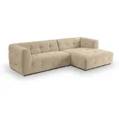 Furnilux L-vormige sofa rechts beige | tenso sofa | moderne woonkamerbank