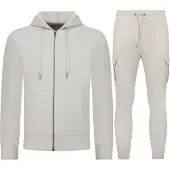 Enos Casual oversized ribbed tweedelige set trainingspak