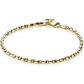 Zinzi geelgoud verguld zilveren fantasie armband 17-19cm ZIA1129G