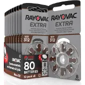 Rayovac 312 - PR41 Extra - 8 Pack - 10 pakjes - 80 batterijen