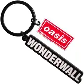 Rock Off Oasis - Wonderwall Decca Logo Charm Sleutelhanger - Zwart/Multicolours