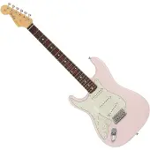 Fender Made in Japan Traditional 60s Stratocaster Left-Handed Rosewood Fingerboard Shell Pink