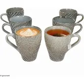 MamboCat 6-delige set SID Light koffiemokken met ribbel-relief van steengoed – 24320836