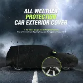 Unyqoos Waterdichte en autohoes met ritssluiting voor hatchbacks