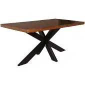 Lizzely Garden & Living Eettafel langwerpig mangohout 160cm John langwerpige tafel duurzaam mango eetkamertafel