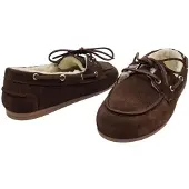 Pavement Pavilde 24411 Brown Suede | Warme Loafer met Wollen Voering