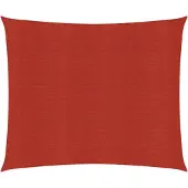 vidaXL Zonnezeil 160 g/m² 4x4 m HDPE rood