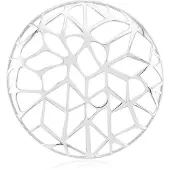 Cavill - Zilveren Hanger - 925 Sterling Zilver Gepland - Monosono Collectie - Modern Geometrisch Design - Elegante Casual Sieraad 50x50 mm